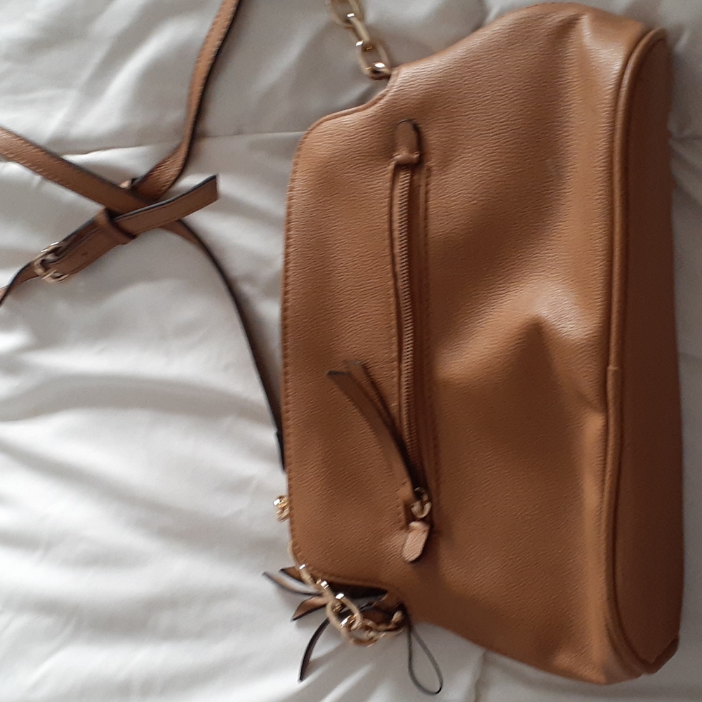 NWOT never used tan Crossbody bag